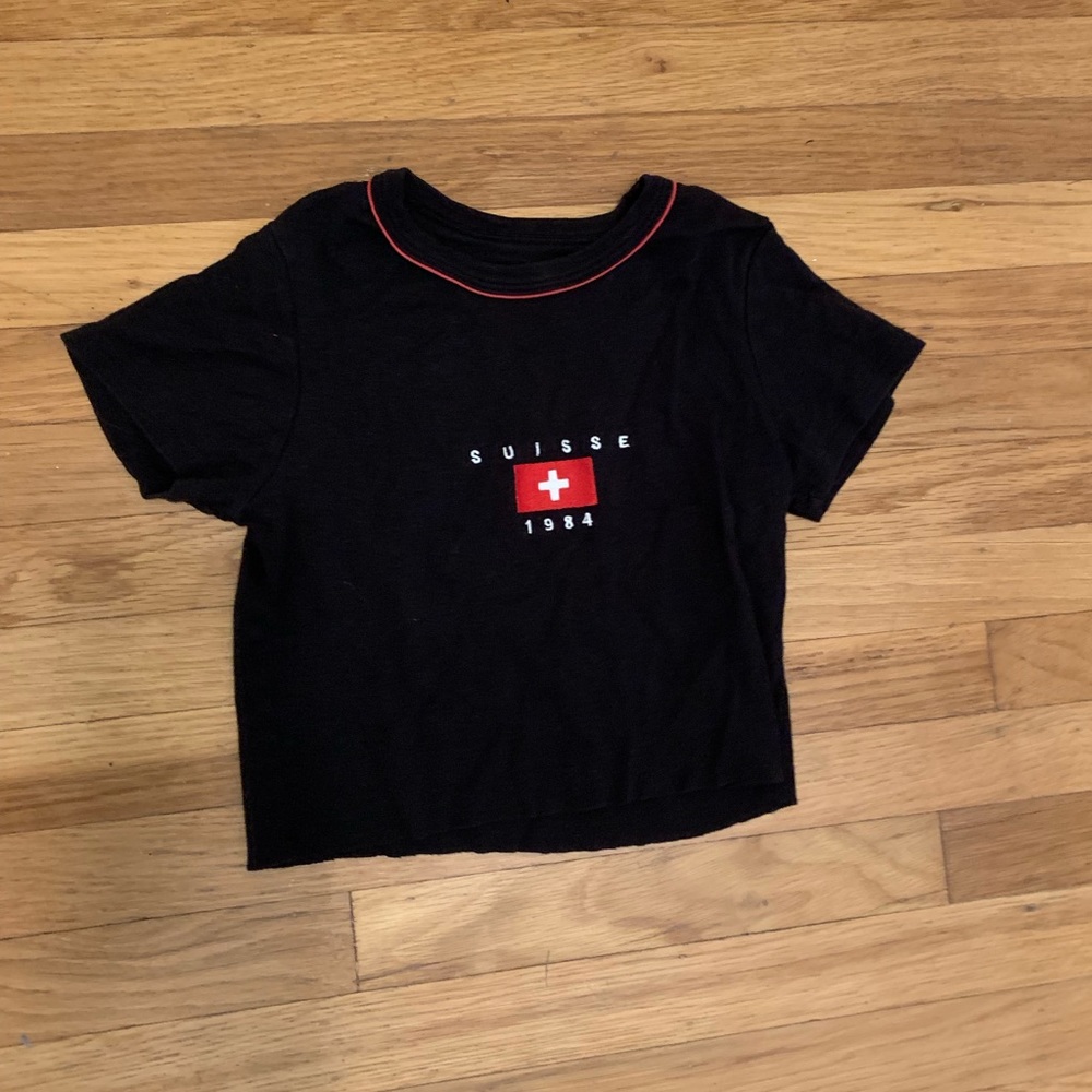 Brandy Melville Mary Suisse 1984 crop top